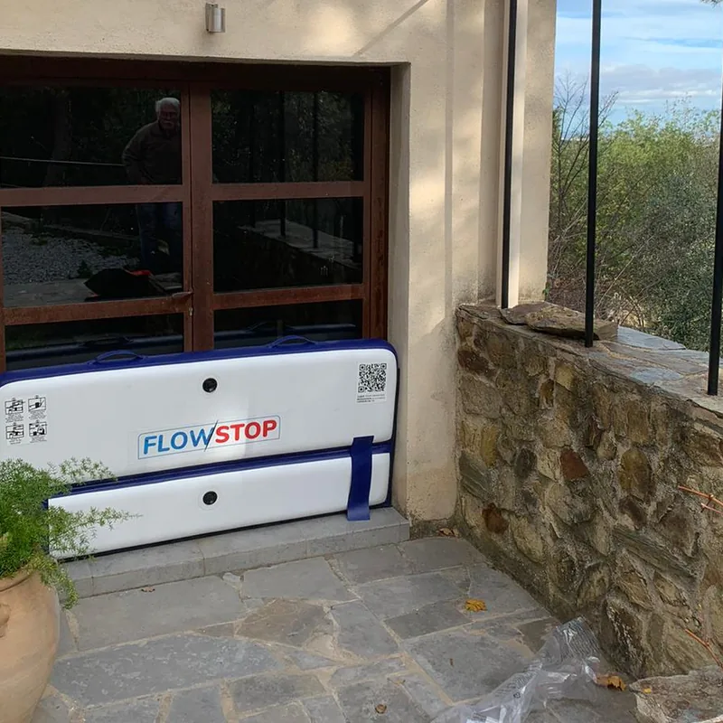 FlowStop installé sur ouverture jardin